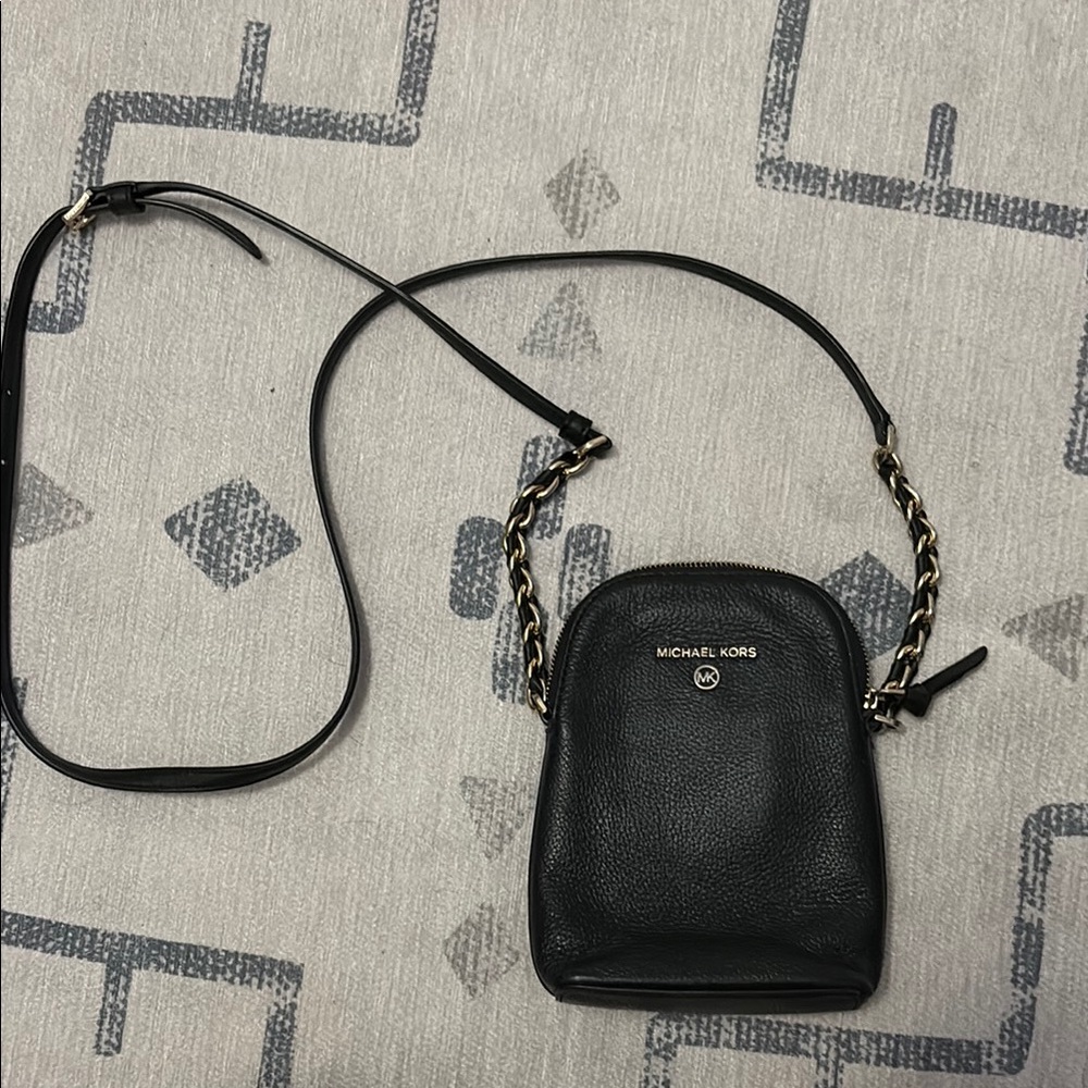 Michael Kors Black Leather Mini Bag